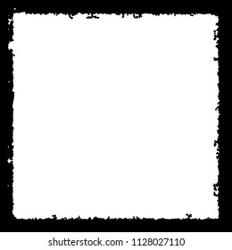Black frame on white background