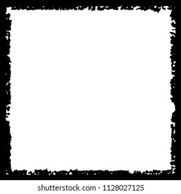 Black frame on white background