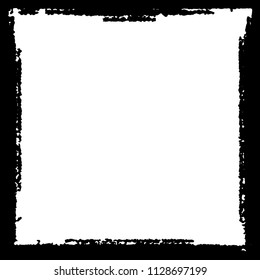 Black frame on white background