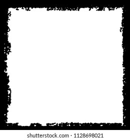 Black frame on white background