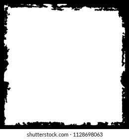 Black frame on white background