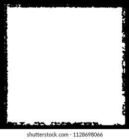 Black frame on white background