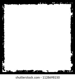 Black frame on white background