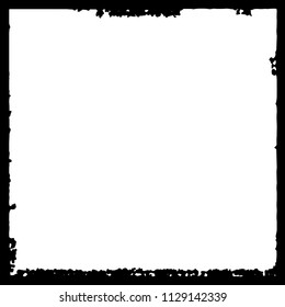 Black frame on white background