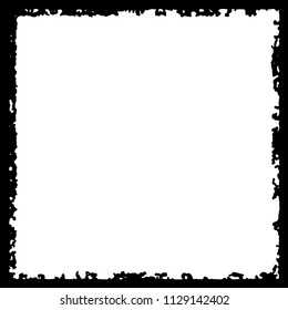 Black frame on white background