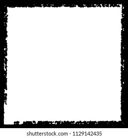Black frame on white background