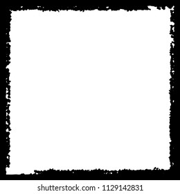 Black frame on white background
