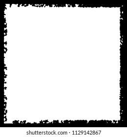 Black frame on white background