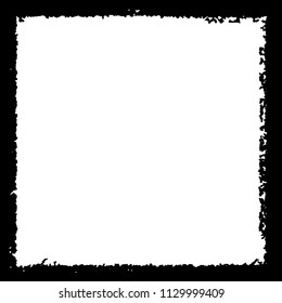 Black frame on white background