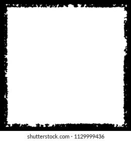 Black frame on white background