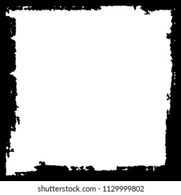 Black frame on white background