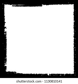 Black frame on white background