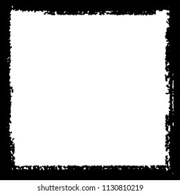 Black frame on white background