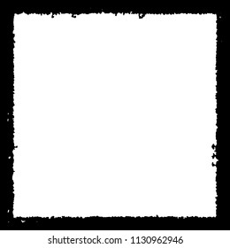Black frame on white background