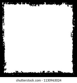 Black frame on white background