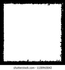 Black frame on white background
