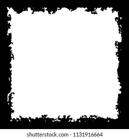Black frame on white background