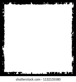 Black frame on white background