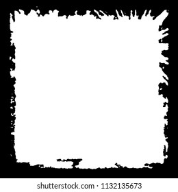 Black frame on white background
