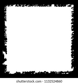 Black frame on white background