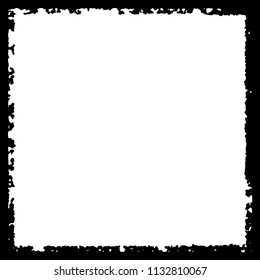 Black frame on white background