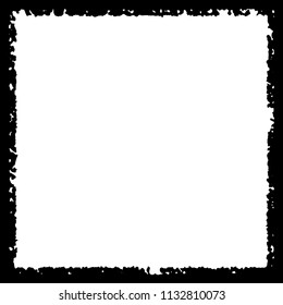 Black frame on white background