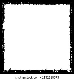 Black frame on white background