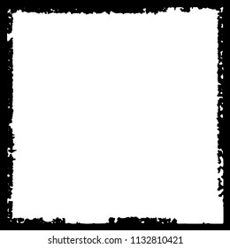 Black frame on white background