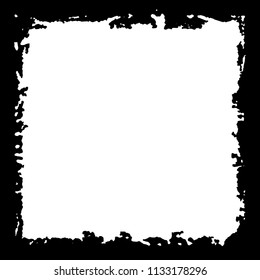 Black frame on white background