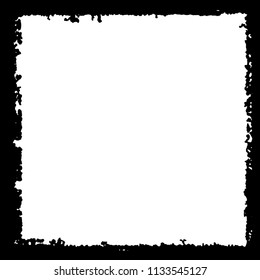 Black frame on white background