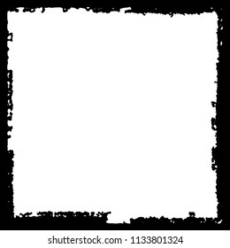 Black frame on white background