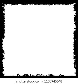 Black frame on white background