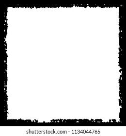 Black frame on white background