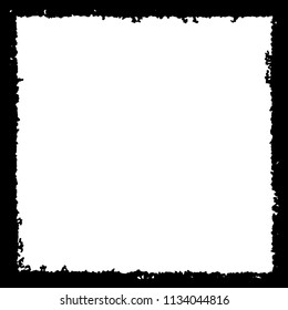 Black frame on white background