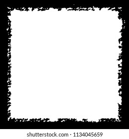 Black frame on white background
