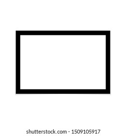 Black frame on a white background vector