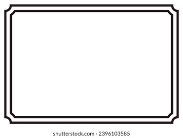 Black frame on white background.