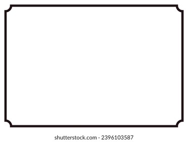 Black frame on white background.