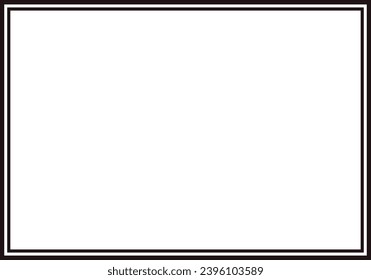 Black frame on white background.