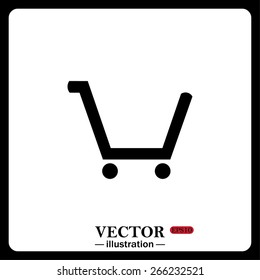 Black frame on a white background.  put in shopping cart , vector illustration, EPS 10