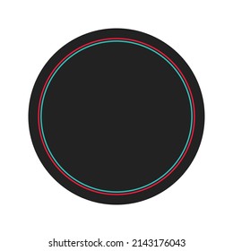 Black Frame Template Vector Illustration Background Stock Vector