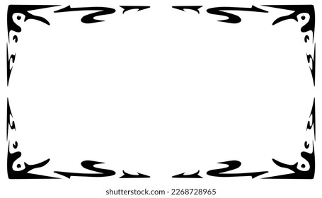 Black frame textured abstract illustration background. Perfect for website wallpapers, posters, banners, book covers, invitation covers