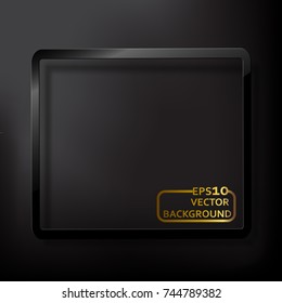 Black frame Vector illustration.