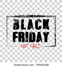 Black friaday logo with red and black text sale