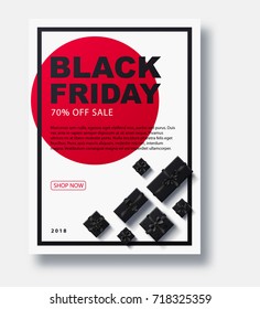 black Friday 2018 place for text christmas boxes top view design a4 brochure 2019 2020