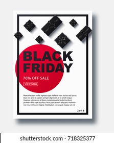 black Friday 2018 place for text christmas boxes top view design a4 brochure 2019 2020
