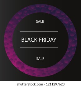 black friday 2019 sale vector banner