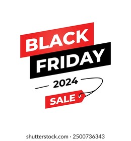 Black friday 2024 sale vector template