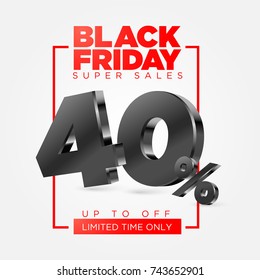 Black friday 3d numbers, sales and discounts