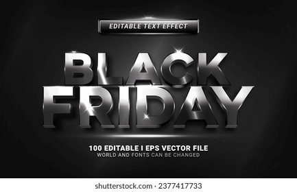 black friday 3d style text effect